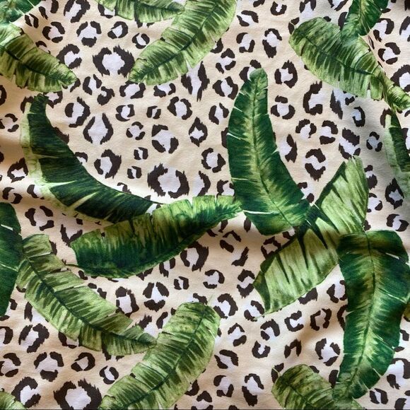 Issa De Mar Swimsuit Leopard Mesh Tropical Animal Print Medium Green Black - Picture 4 of 10